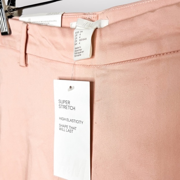 Nwt H&M Pink Trouser Pants (Sz 4) - Picture 2 of 4